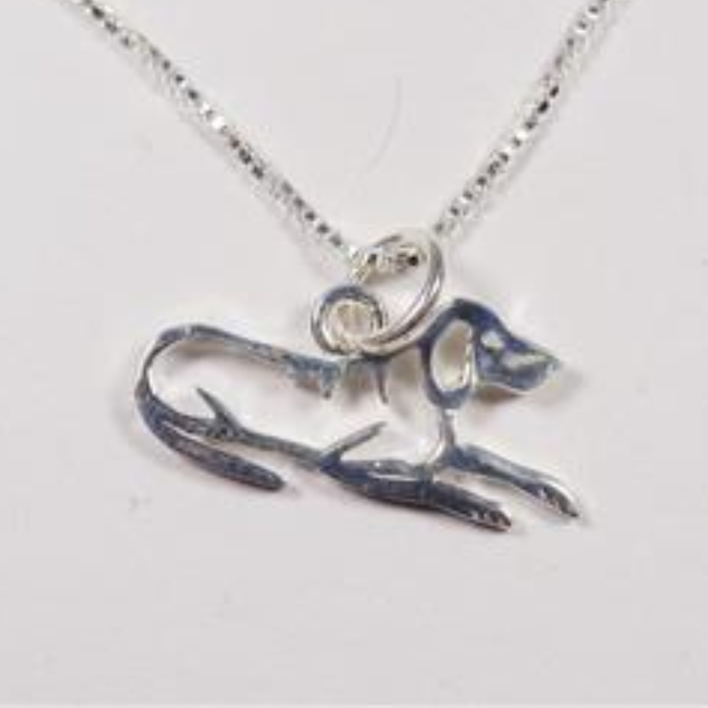 STERLING SILVER BEAGLE DOG PET ANIMAL NECKLACE